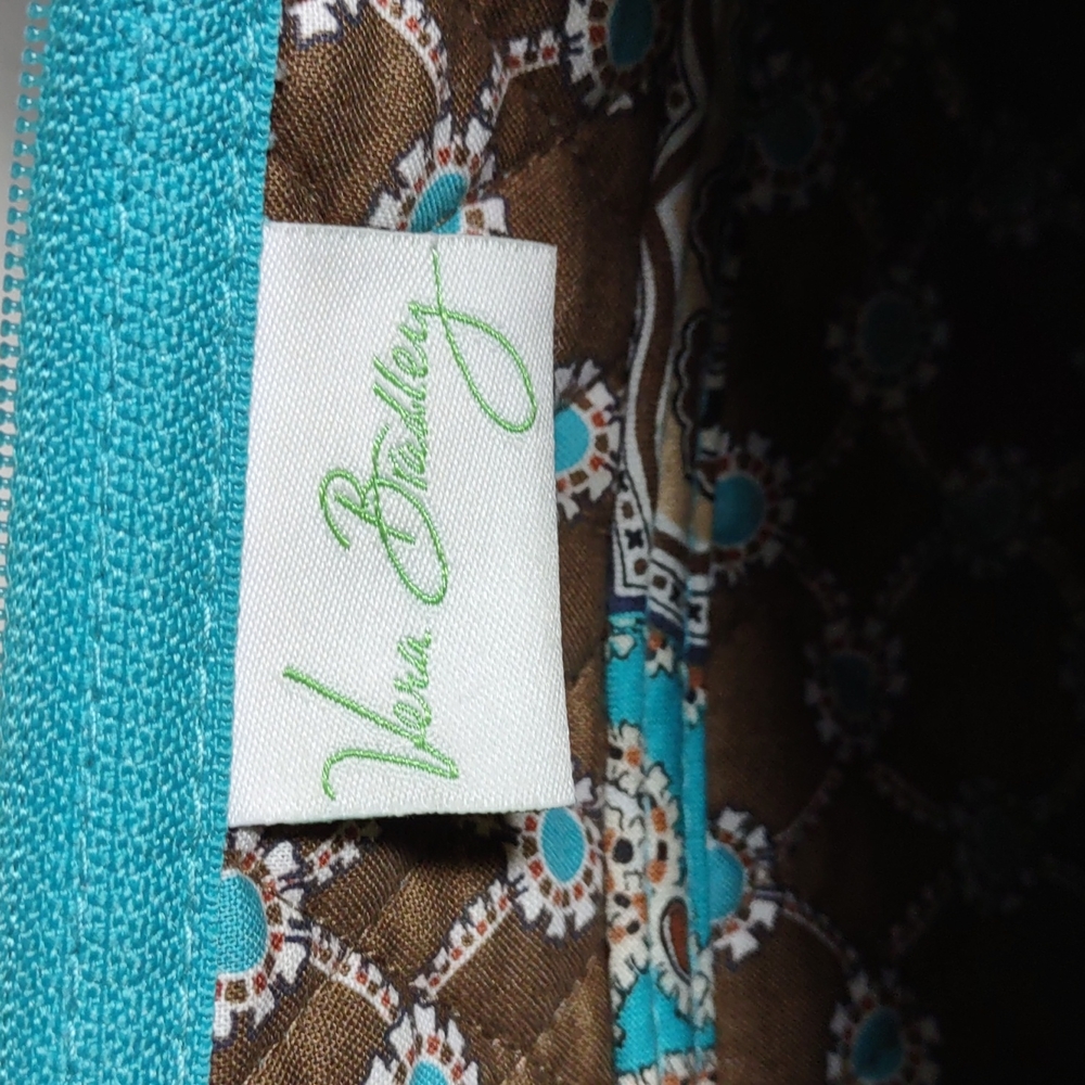 Vera Bradley "Totally Turq" Quilted Shoulder Bag - Picture 9 of 10